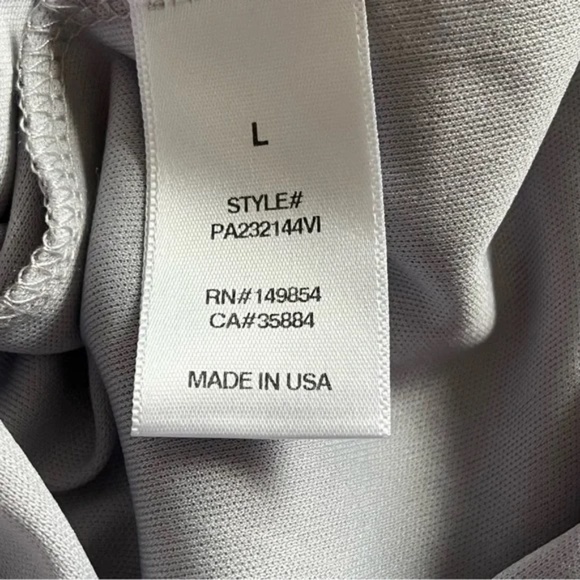 Sadie & Sage | Gray Grandma Floral Crepe Ruched Mini Dress, Large - Picture 8 of 8